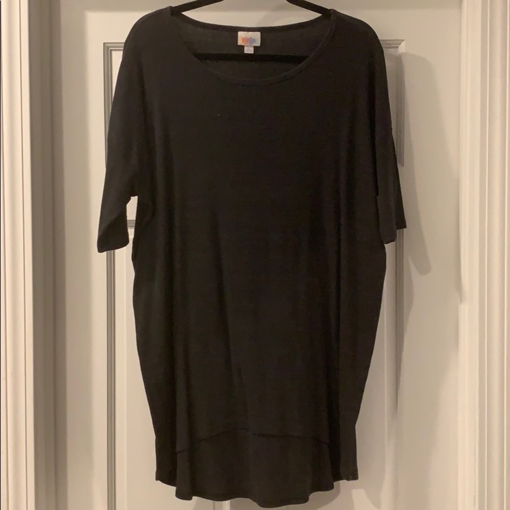 Dark gray Lularoe ribbed Irma large